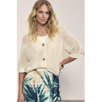 Tramontana Vest Crochet Stone